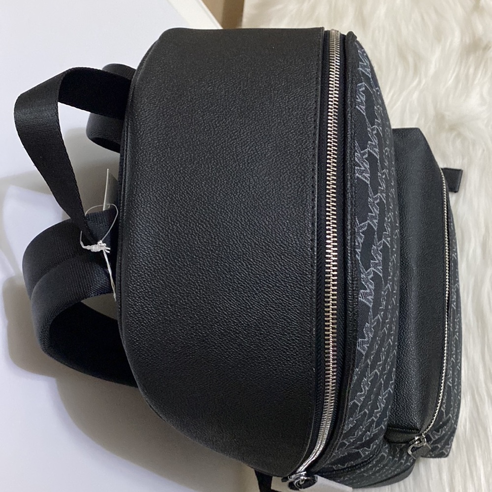 Men’s Michael Kors Store Cooper Large Backpack MK Monogram Dark Blue Color NWT - Picture 6 of 12
